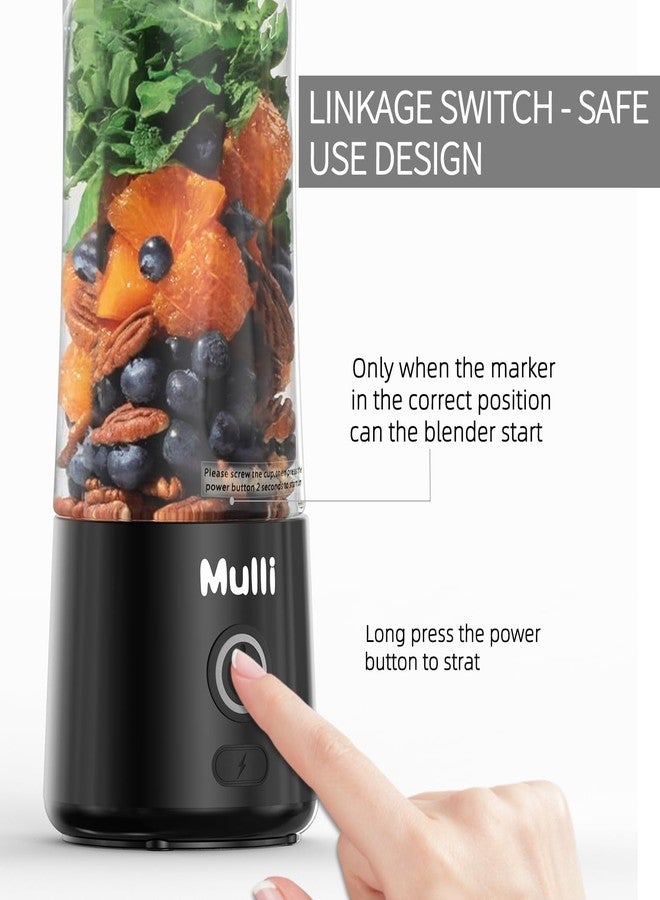 Mulli Portable Blender,USB Rechargeable Personal Mixer for Smoothie and Shakes, Mini Blender with Six Blades for Baby Food,Travel,Gym(Update) - Image 5